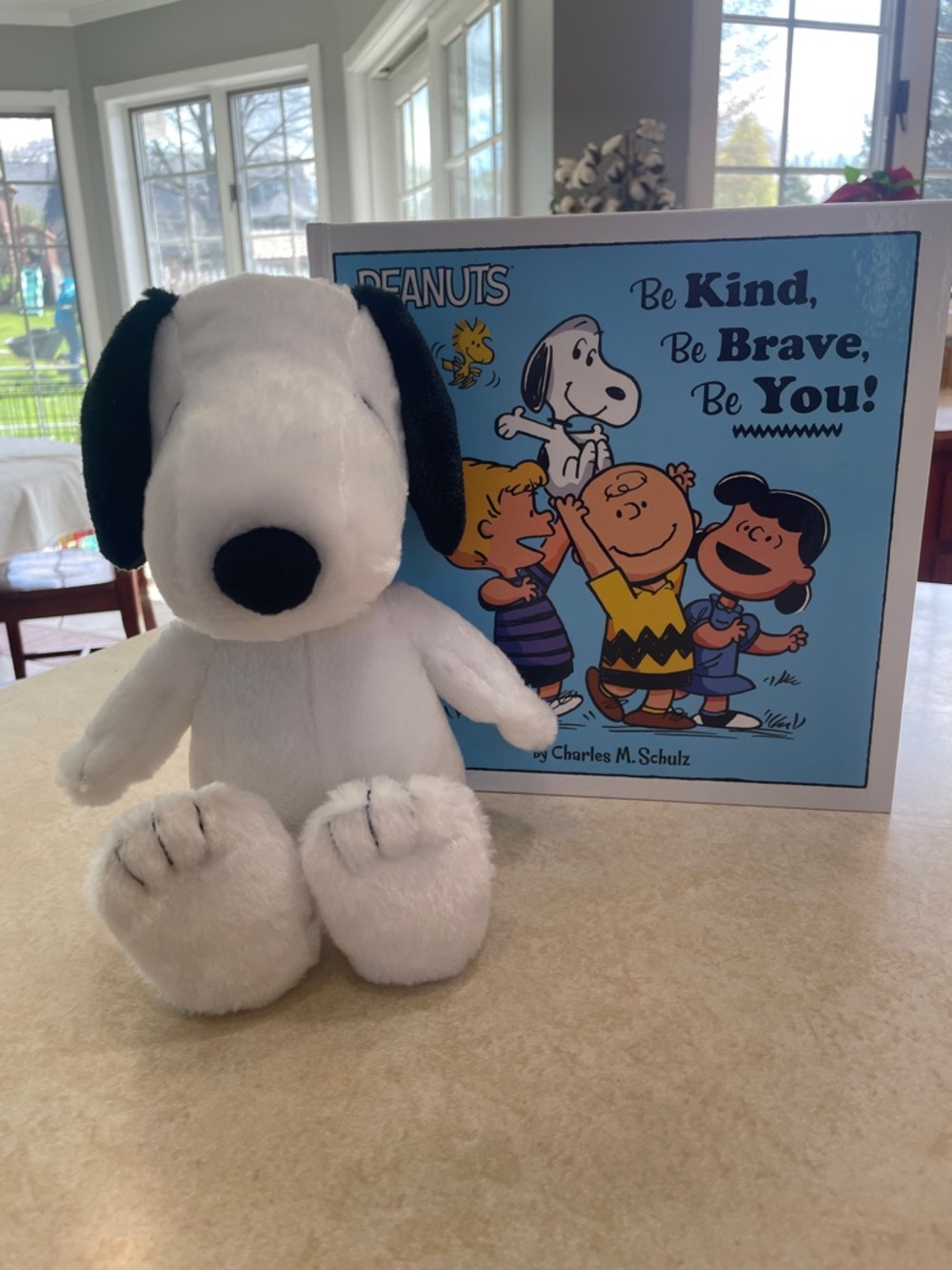 Peanuts Snoopy Plush and book - new